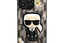 Karl Lagerfeld Iconic Karl Flower - Etui iPhone 13 Pro (szary) - zdjęcie 3