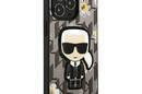 Karl Lagerfeld Iconic Karl Flower - Etui iPhone 13 Pro (szary) - zdjęcie 4