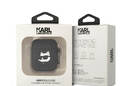 Karl Lagerfeld Silicone NFT Choupette Head 3D - Etui AirPods 1/2 gen (czarny) - zdjęcie 3