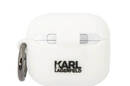 Karl Lagerfeld Silicone NFT Karl Head 3D - Etui AirPods 3 (bia - zdjęcie 2