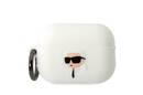 Karl Lagerfeld Silicone NFT Karl Head 3D - Etui AirPods Pro 2 (bia - zdjęcie 1