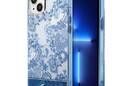 Guess Porcelain Collection - Etui iPhone 14 Plus (niebieski) - zdjęcie 1