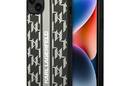 Karl Lagerfeld Monogram Stripe - Etui iPhone 14 Plus (szary) - zdjęcie 1