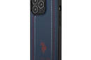 US Polo Assn Leather Stitch - Etui iPhone 14 Pro Max (granatowy) - zdjęcie 2