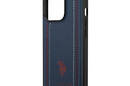 US Polo Assn Leather Stitch - Etui iPhone 14 Pro Max (granatowy) - zdjęcie 6