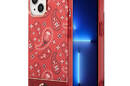 Guess Bandana Paisley - Etui iPhone 14 Plus (czerwony) - zdjęcie 1