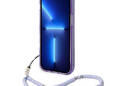 Guess Translucent Pearl Strap - Etui iPhone 14 Pro (fioletowy) - zdjęcie 4