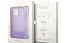Guess Translucent Pearl Strap - Etui iPhone 14 Pro (fioletowy) - zdjęcie 7