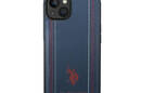 US Polo Assn Leather Stitch - Etui iPhone 14 (granatowy) - zdjęcie 3