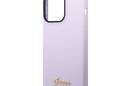 Guess Silicone Vintage - Etui iPhone 14 Pro (fioletowy) - zdjęcie 6