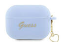 Guess Silicone Heart Charm - Etui AirPods Pro 2 (niebieski) - zdjęcie 1