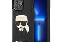 Karl Lagerfeld 3D Rubber Karl's Head - Etui iPhone 13 Pro (czarny) - zdjęcie 1