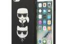 Karl Lagerfeld Saffiano Karl & Choupette Heads - Etui iPhone SE 2022 / SE 2020 / 8 / 7 (czarny) - zdjęcie 1