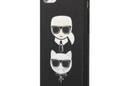 Karl Lagerfeld Saffiano Karl & Choupette Heads - Etui iPhone SE 2022 / SE 2020 / 8 / 7 (czarny) - zdjęcie 2