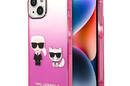Karl Lagerfeld Gradient Ikonik Karl & Choupette - Etui iPhone 14 Plus (r - zdjęcie 1