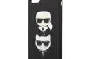 Karl Lagerfeld Saffiano Karl & Choupette Heads - Etui iPhone SE 2022 / SE 2020 / 8 / 7 (czarny) - zdjęcie 6