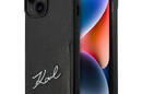 Karl Lagerfeld Signature Logo Cardslot - Etui iPhone 14 Plus (czarny) - zdjęcie 1