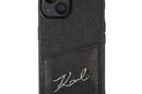 Karl Lagerfeld Signature Logo Cardslot - Etui iPhone 14 Plus (czarny) - zdjęcie 3