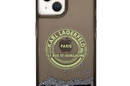 Karl Lagerfeld Liquid Glitter Round RSG Logo Case - Etui iPhone 14 (czarny) - zdjęcie 3