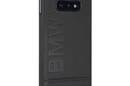 BMW Signature Logo Imprint Case - Skórzane etui Samsung Galaxy S10e  z wytłaczanym logo BMW (czarny) - zdjęcie 6