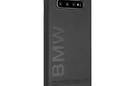 BMW Signature Logo Imprint Case - Skórzane etui Samsung Galaxy S10+  z wytłaczanym logo BMW (czarny) - zdjęcie 6