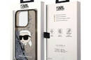 Karl Lagerfeld Liquid Glitter NFT Karl's Head - Etui iPhone 14 Pro (czarny) - zdjęcie 8