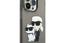 Karl Lagerfeld IML Glitter NFT Karl & Choupette - Etui iPhone 14 Pro Max (czarny) - zdjęcie 3