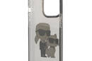 Karl Lagerfeld IML Glitter NFT Karl & Choupette - Etui iPhone 14 Pro Max (czarny) - zdjęcie 5
