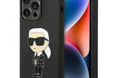 Karl Lagerfeld Silicone NFT Ikonik MagSafe - Etui iPhone 14 Pro (czarny) - zdjęcie 1
