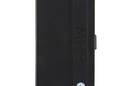 BMW Booktype Leather Textured & Stripe - Etui iPhone 14 Pro Max (czarny) - zdjęcie 2