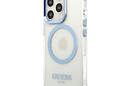 Guess Metal Outline Magsafe - Etui iPhone 13 Pro (przezroczysty / niebieski) - zdjęcie 2