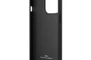 BMW Leather Blue Dots - Etui iPhone 14 Pro (czarny) - zdjęcie 7