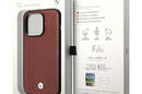 BMW Leather Diamond Pattern - Etui iPhone 14 Pro (burgundowy) - zdjęcie 8
