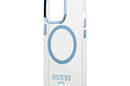 Guess Metal Outline Magsafe - Etui iPhone 13 Pro (przezroczysty / niebieski) - zdjęcie 6
