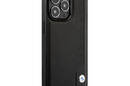 BMW Leather Blue Dots - Etui iPhone 14 Pro (czarny) - zdjęcie 4