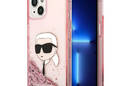 Karl Lagerfeld Liquid Glitter NFT Karl's Head - Etui iPhone 14 Plus (r - zdjęcie 1