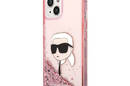 Karl Lagerfeld Liquid Glitter NFT Karl's Head - Etui iPhone 14 Plus (r - zdjęcie 2