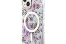 Guess Flower MagSafe - Etui iPhone 14 Plus (Przezroczysty) - zdjęcie 2