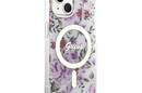 Guess Flower MagSafe - Etui iPhone 14 Plus (Przezroczysty) - zdjęcie 4
