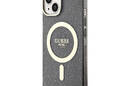 Guess Glitter Gold MagSafe - Etui iPhone 14 Plus (Czarny) - zdjęcie 2