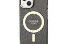 Guess Glitter Gold MagSafe - Etui iPhone 14 Plus (Czarny) - zdjęcie 3
