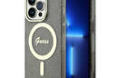 Guess Glitter Gold MagSafe - Etui iPhone 14 Pro (Czarny) - zdjęcie 1