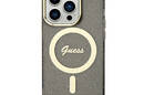 Guess Glitter Gold MagSafe - Etui iPhone 14 Pro (Czarny) - zdjęcie 3