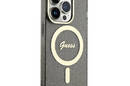 Guess Glitter Gold MagSafe - Etui iPhone 14 Pro (Czarny) - zdjęcie 4