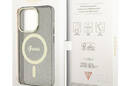 Guess Glitter Gold MagSafe - Etui iPhone 14 Pro (Czarny) - zdjęcie 8