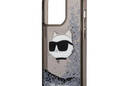 Karl Lagerfeld Liquid Glitter NFT Choupette Head - Etui iPhone 14 Pro Max (czarny) - zdjęcie 6