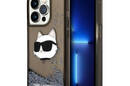Karl Lagerfeld Liquid Glitter NFT Choupette Head - Etui iPhone 14 Pro Max (czarny) - zdjęcie 1