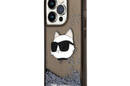 Karl Lagerfeld Liquid Glitter NFT Choupette Head - Etui iPhone 14 Pro Max (czarny) - zdjęcie 2