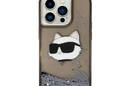 Karl Lagerfeld Liquid Glitter NFT Choupette Head - Etui iPhone 14 Pro Max (czarny) - zdjęcie 3
