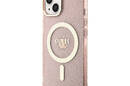Guess Glitter Gold MagSafe - Etui iPhone 14 Plus (R - zdjęcie 2